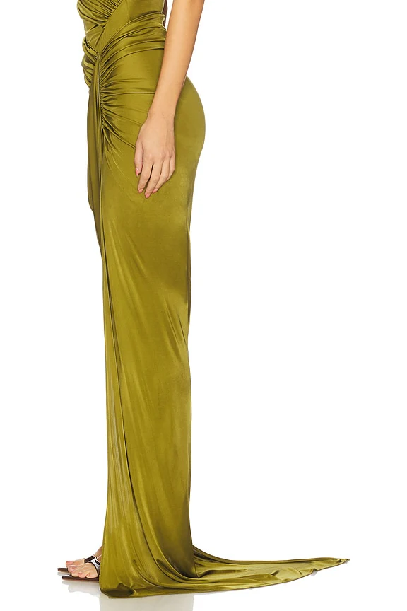 Draped Asymmetric Skirt