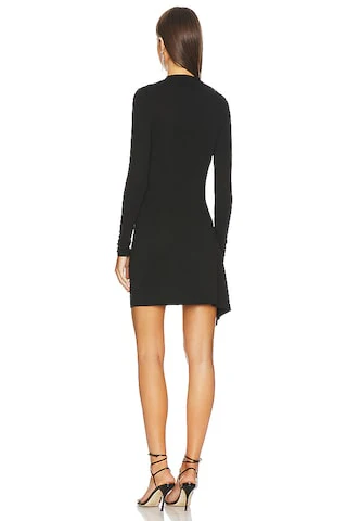 Lurex Jersey Slash Mini Dress
