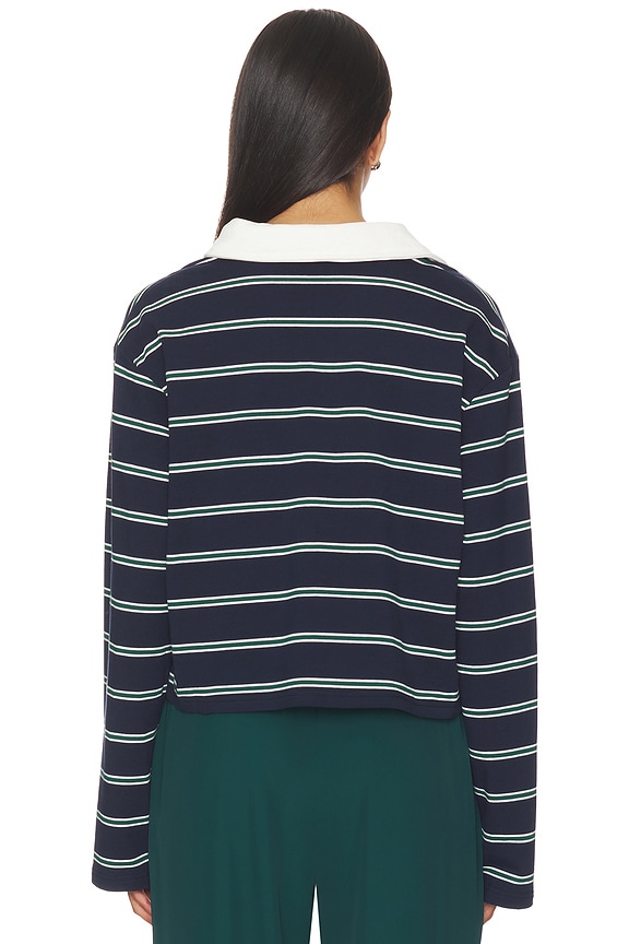 Ryland Rugby Top Green stripe