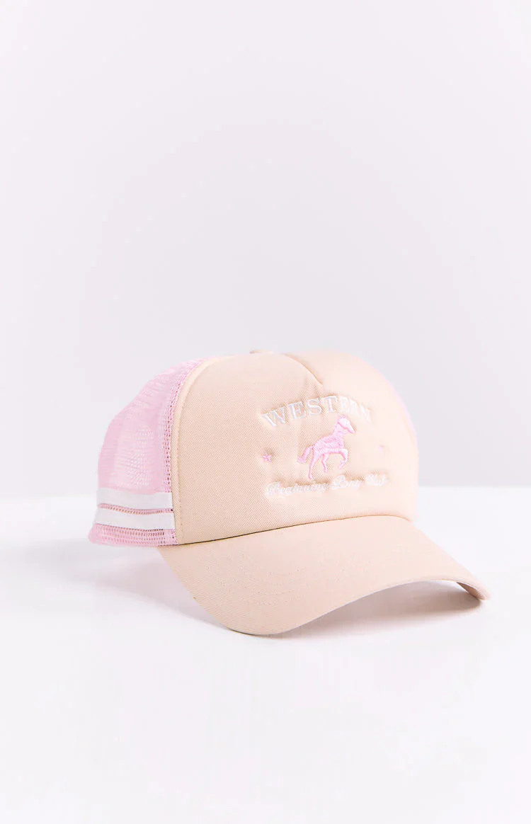 Beginning Cream Pony Club Trucker Cap