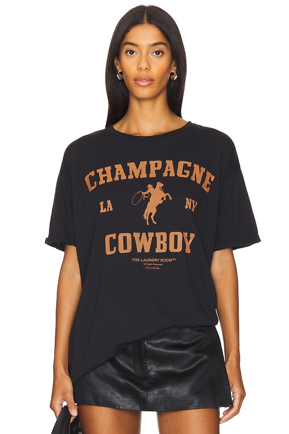 Champagne Cowboy Oversized Tee