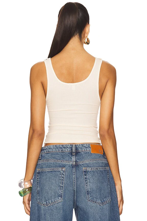 Sequin Ribbed Vest Top