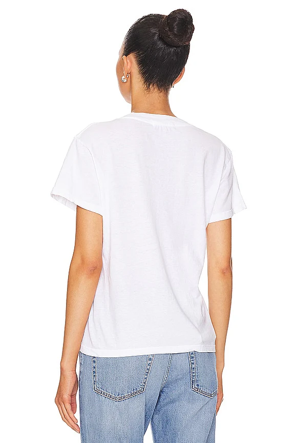 Cotton Boxy V Neck Tee