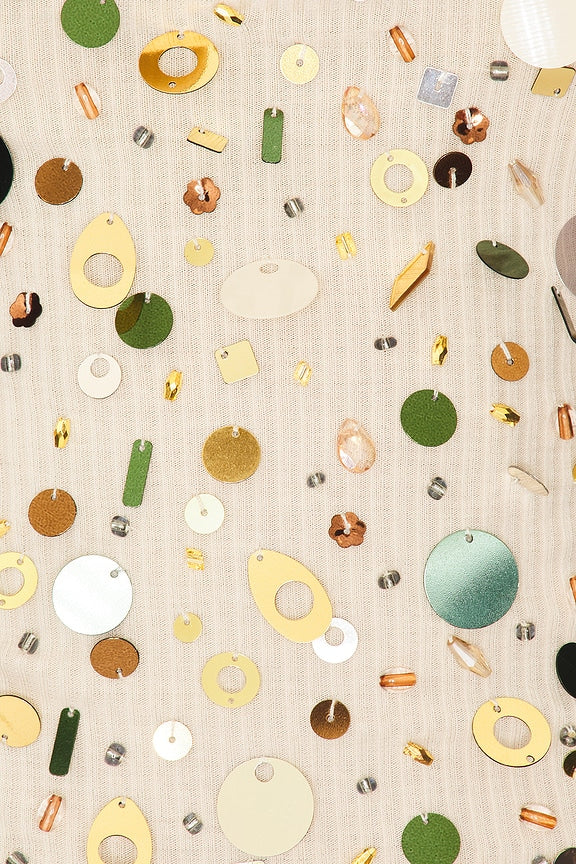 Sequin Ribbed Vest Top