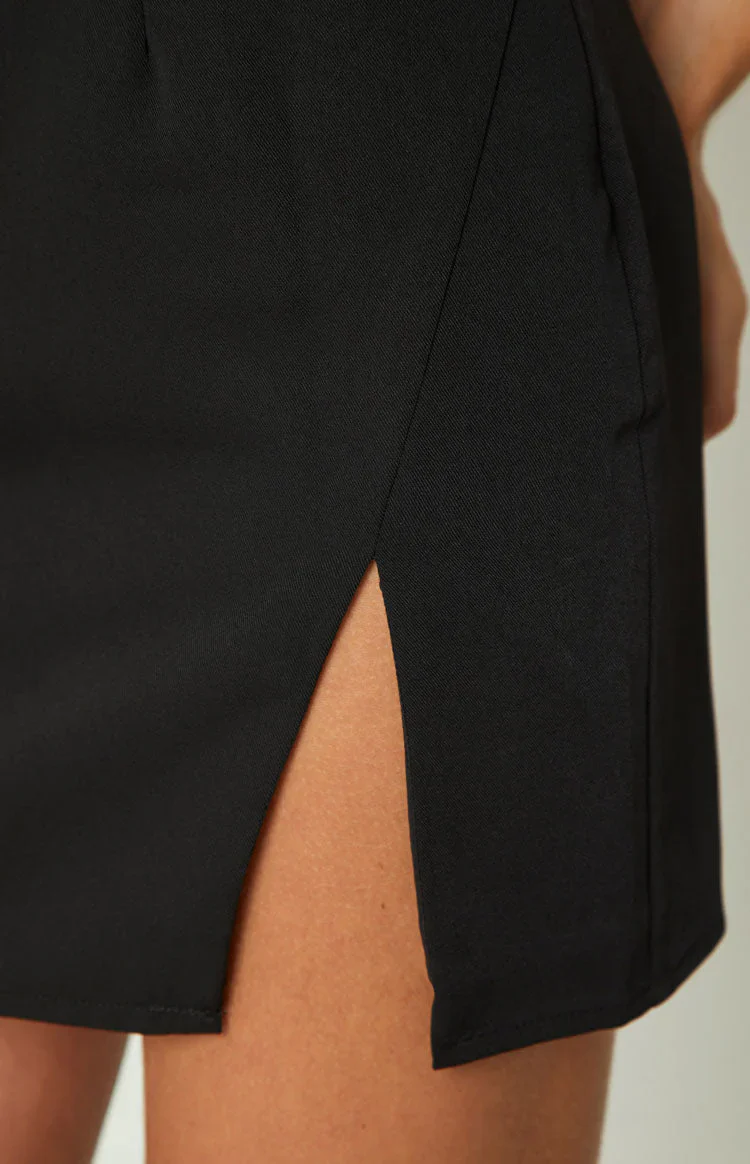 Lauren Black Strapless Mini Dress