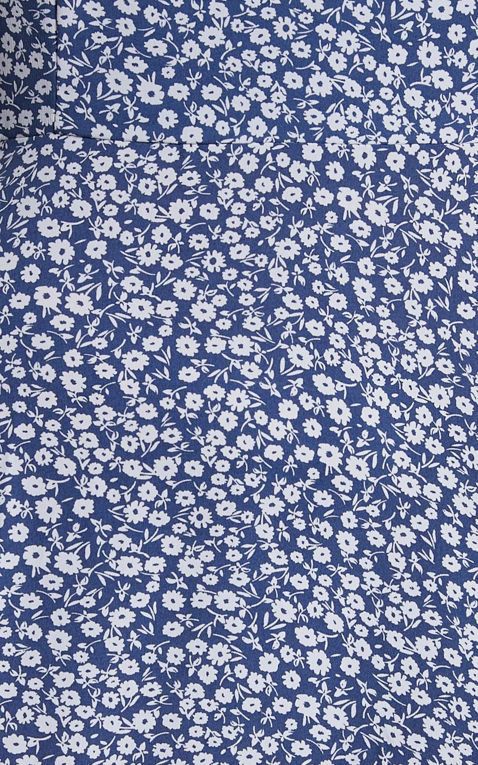 Donissa Midi Dress - Thigh Split Flutter Sleeve Dress in Blue