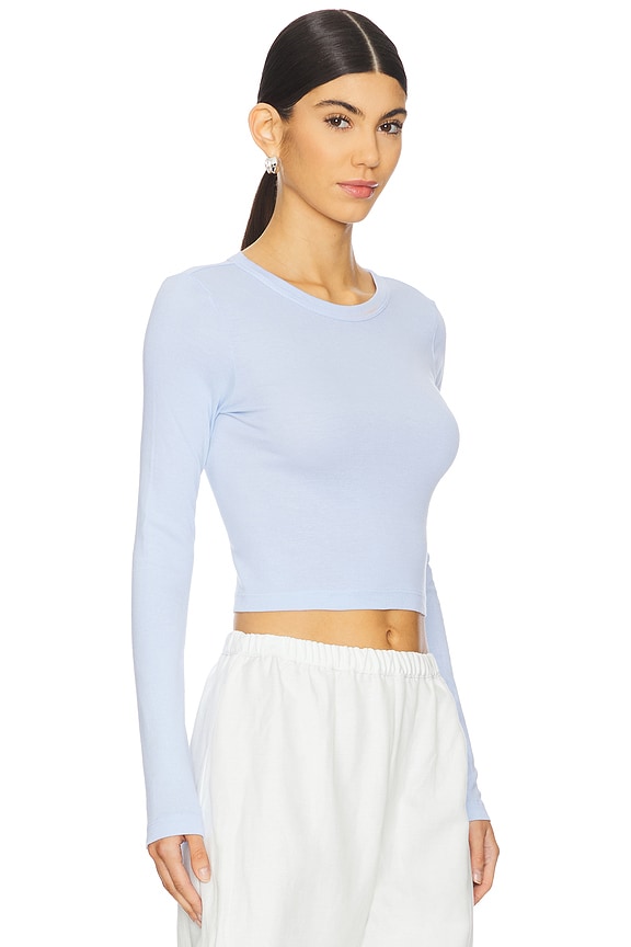 Supima Baby Long Sleeve Cropped Top