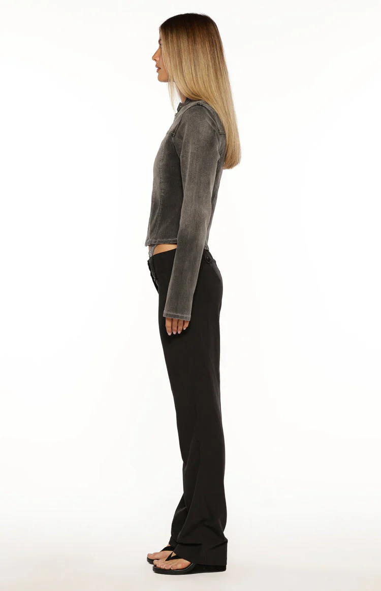 Vice Black Low Waist Pant