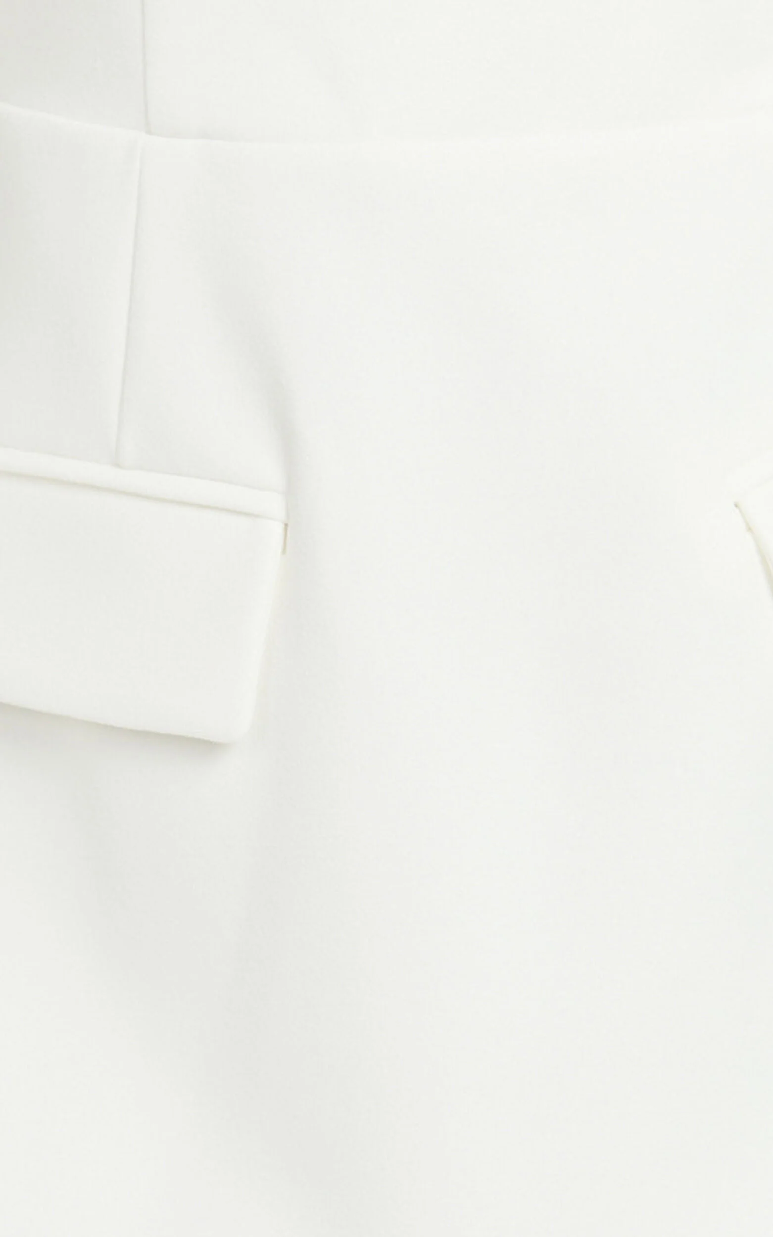 Carlson Mini Dress - High Neck Sleeve Cocoon Skirt Dress in White