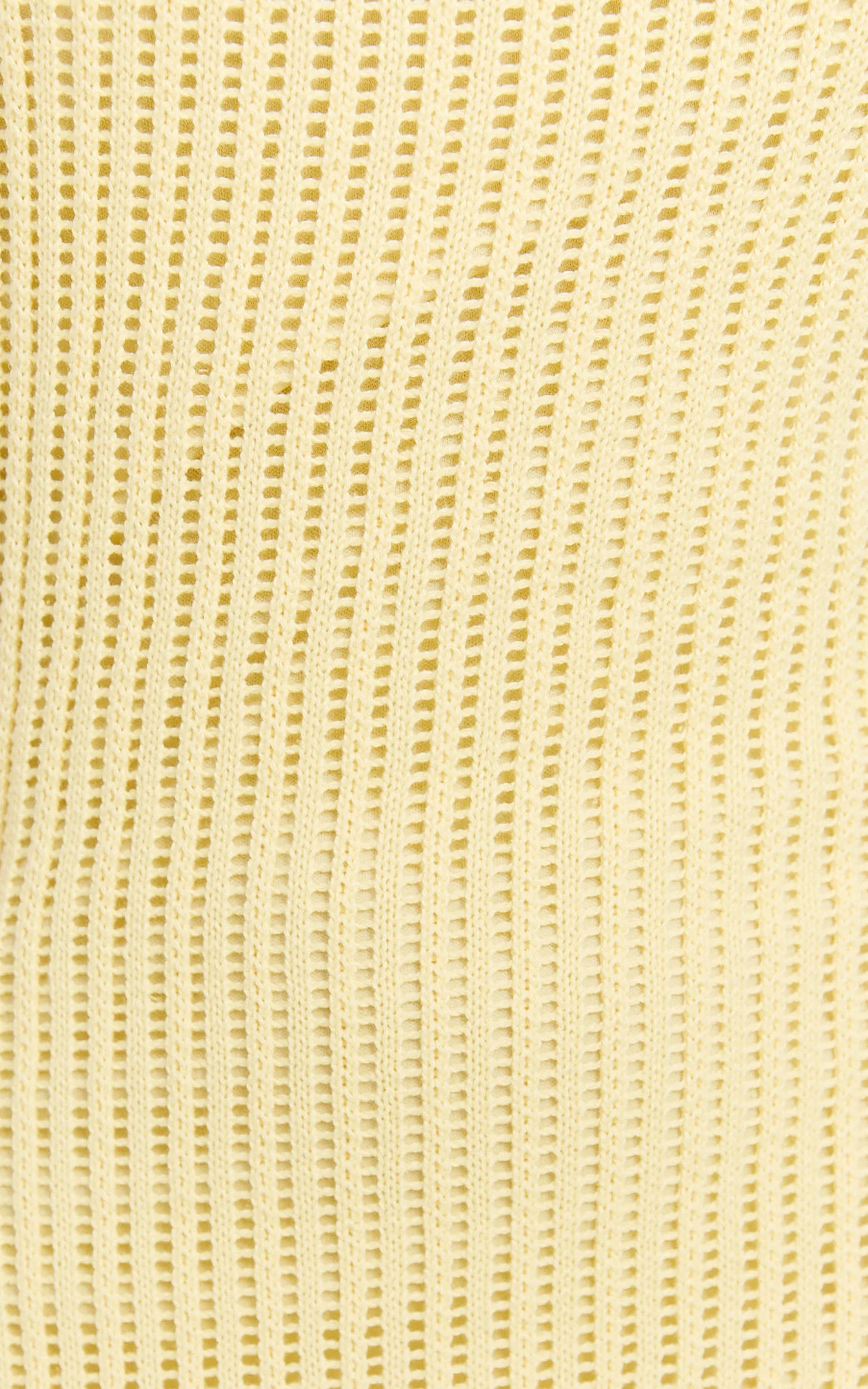 Fhel Maxi Dress - Crochet Strappy Dress in Lemon