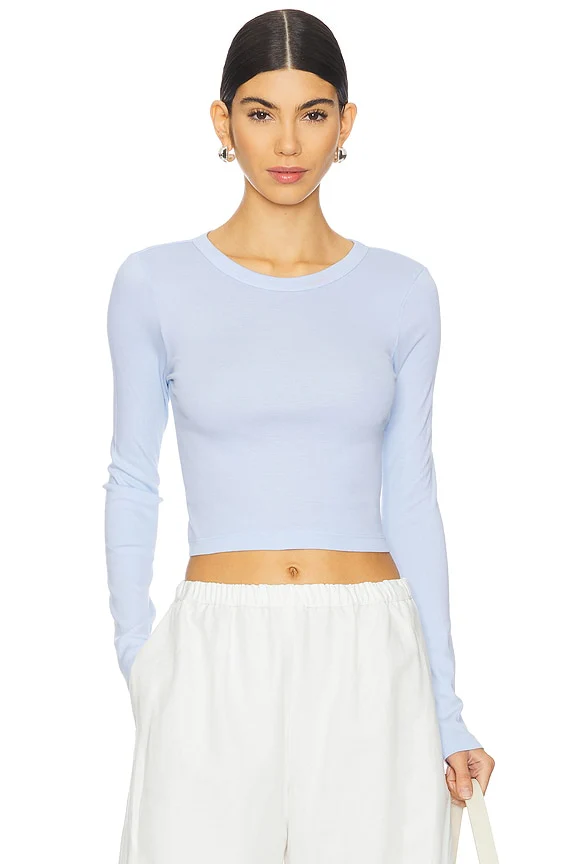 Supima Baby Long Sleeve Cropped Top