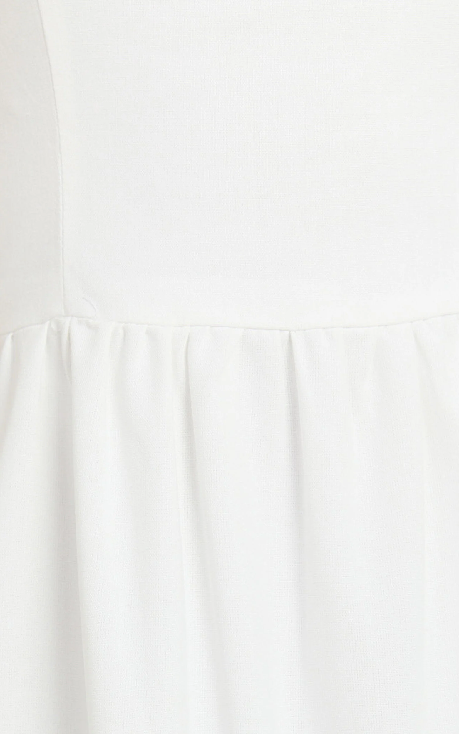 Trish Maxi Dress - Strapless Tiered Dress in White