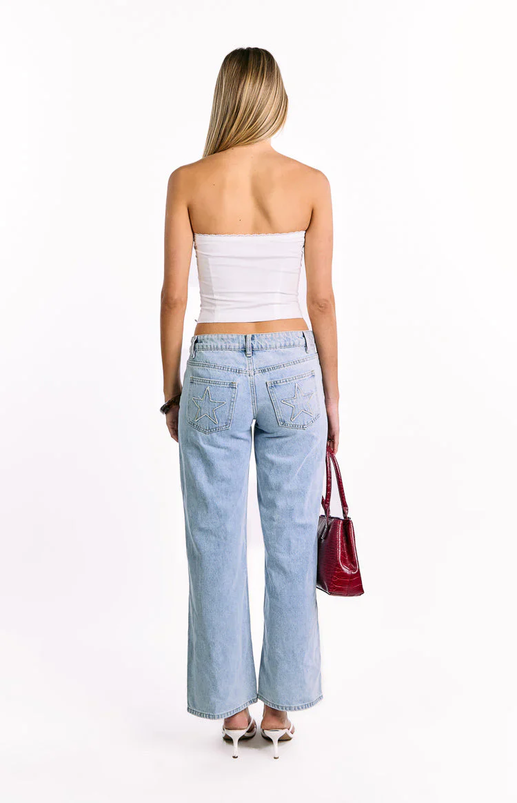 Dakota White Strapless Top