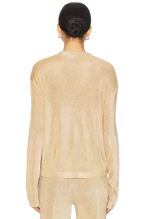 Hana Metallic Knit Top