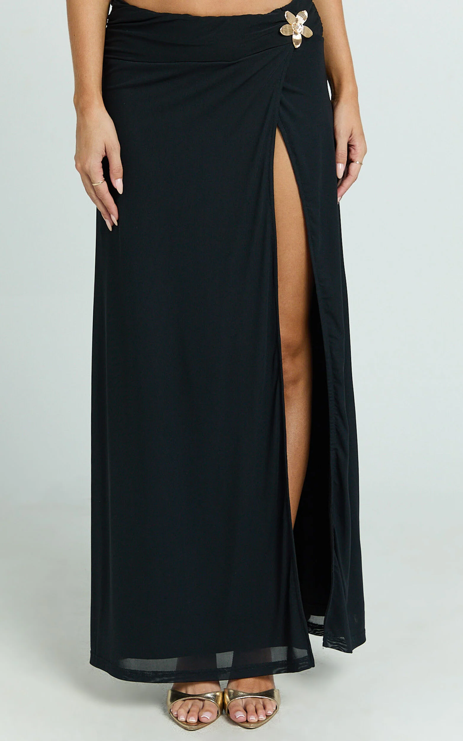 Runaway The Label - Farley Maxi Skirt in Black