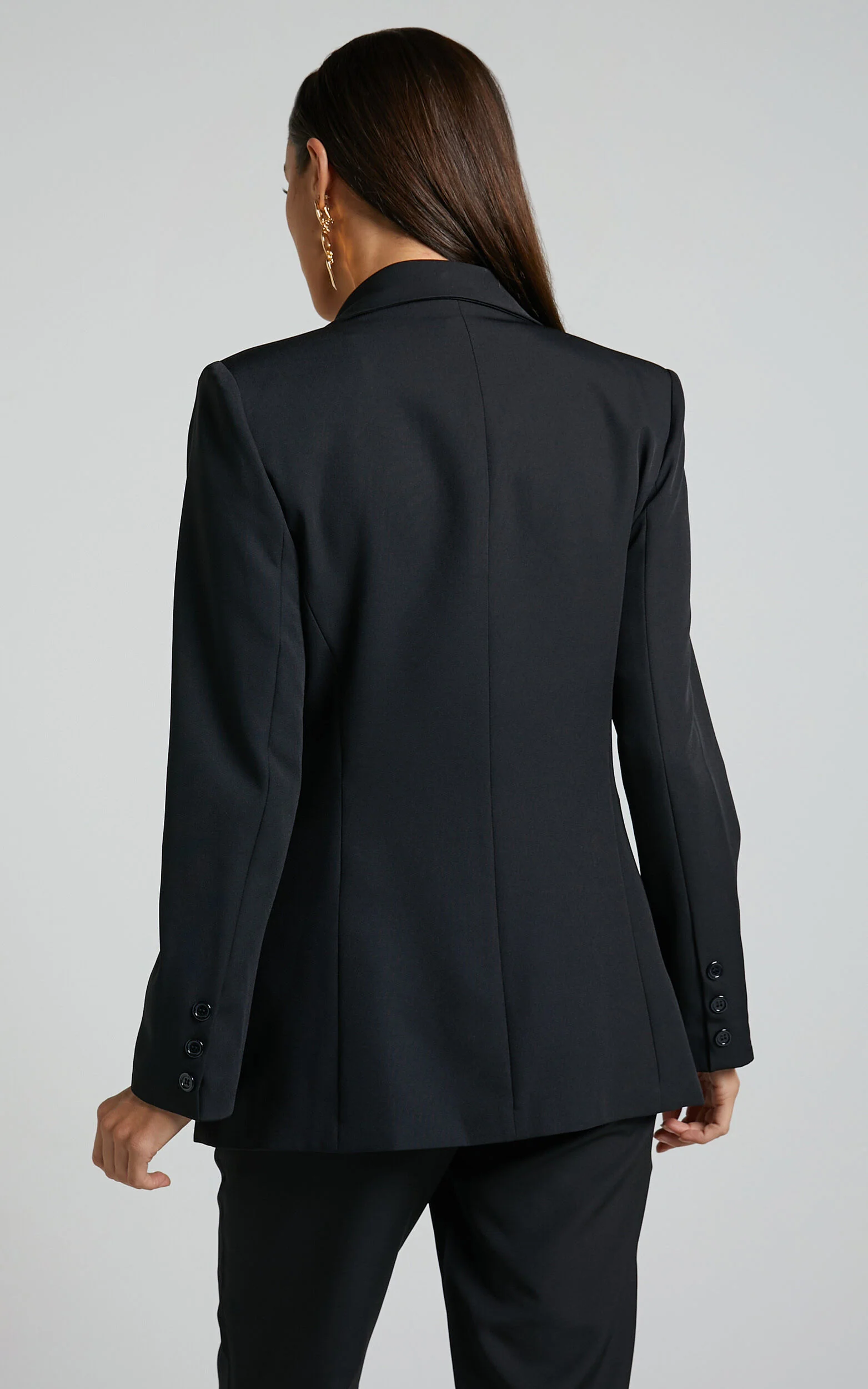 Hermie Blazer - Single Breasted Blazer in Black