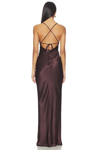 La Lune Lace Back Maxi Dress