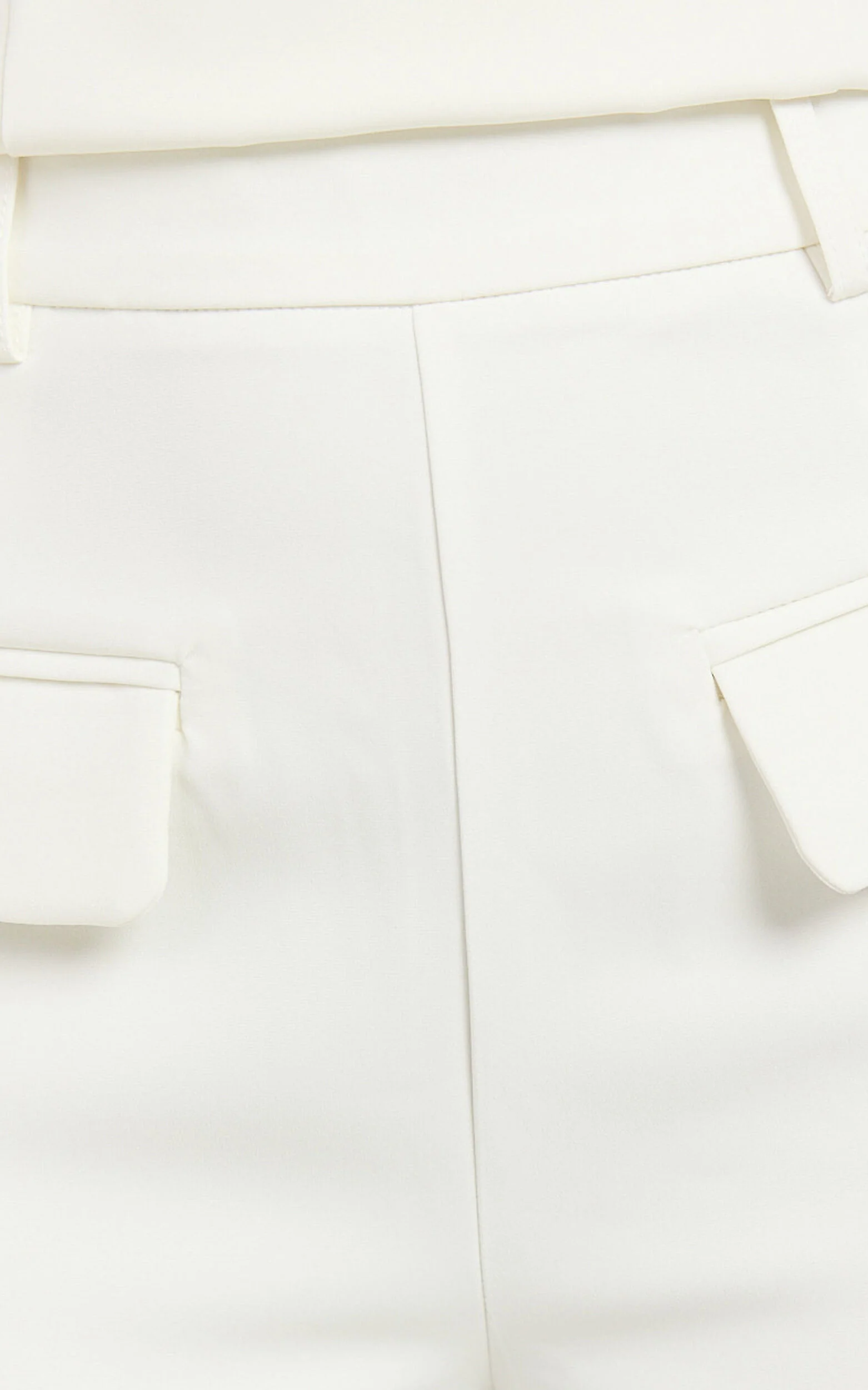 Paxton Pants - High Waisted Straight Leg Pants in Cream