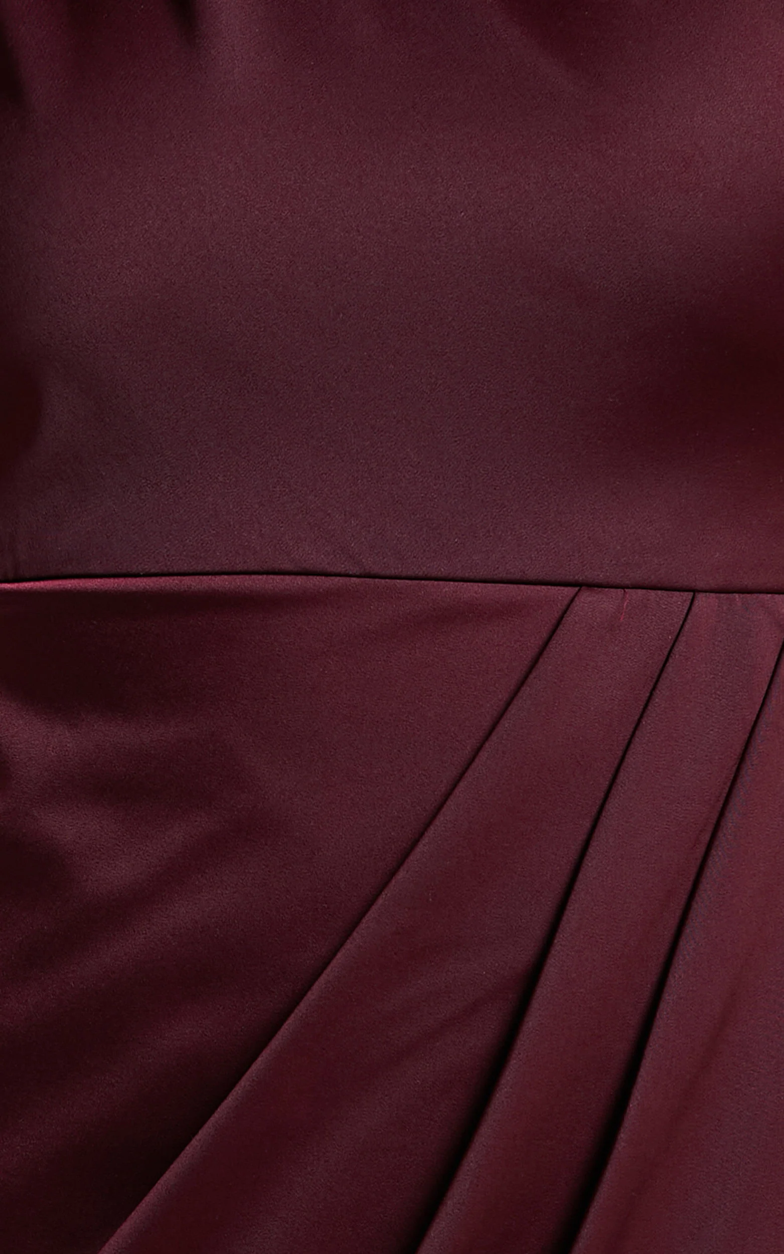 Felt So Happy Midi Dress - One Shoulder Drape Dress in Wine