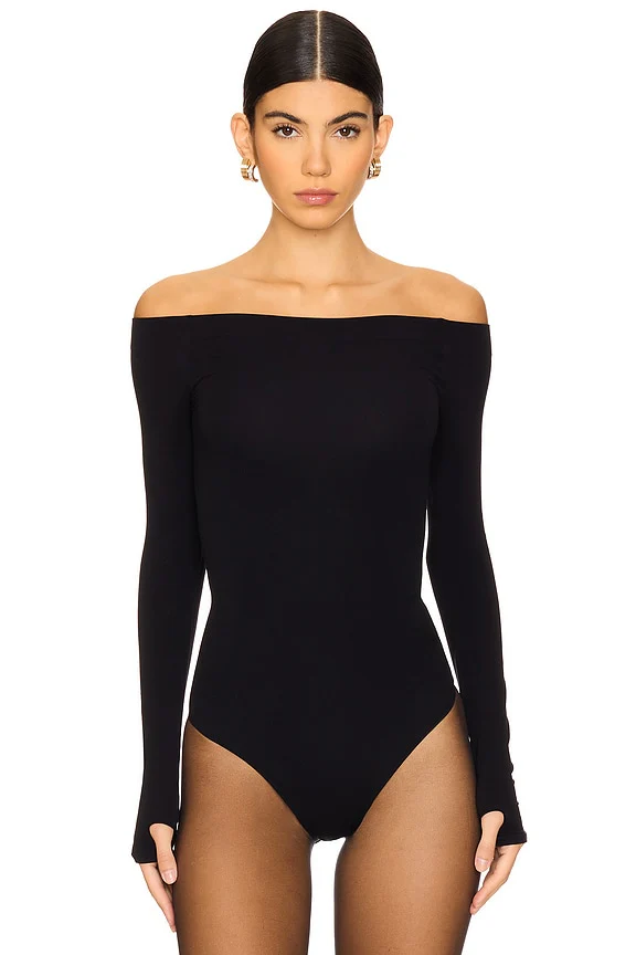Ballet Off-shoulder Bodysuit