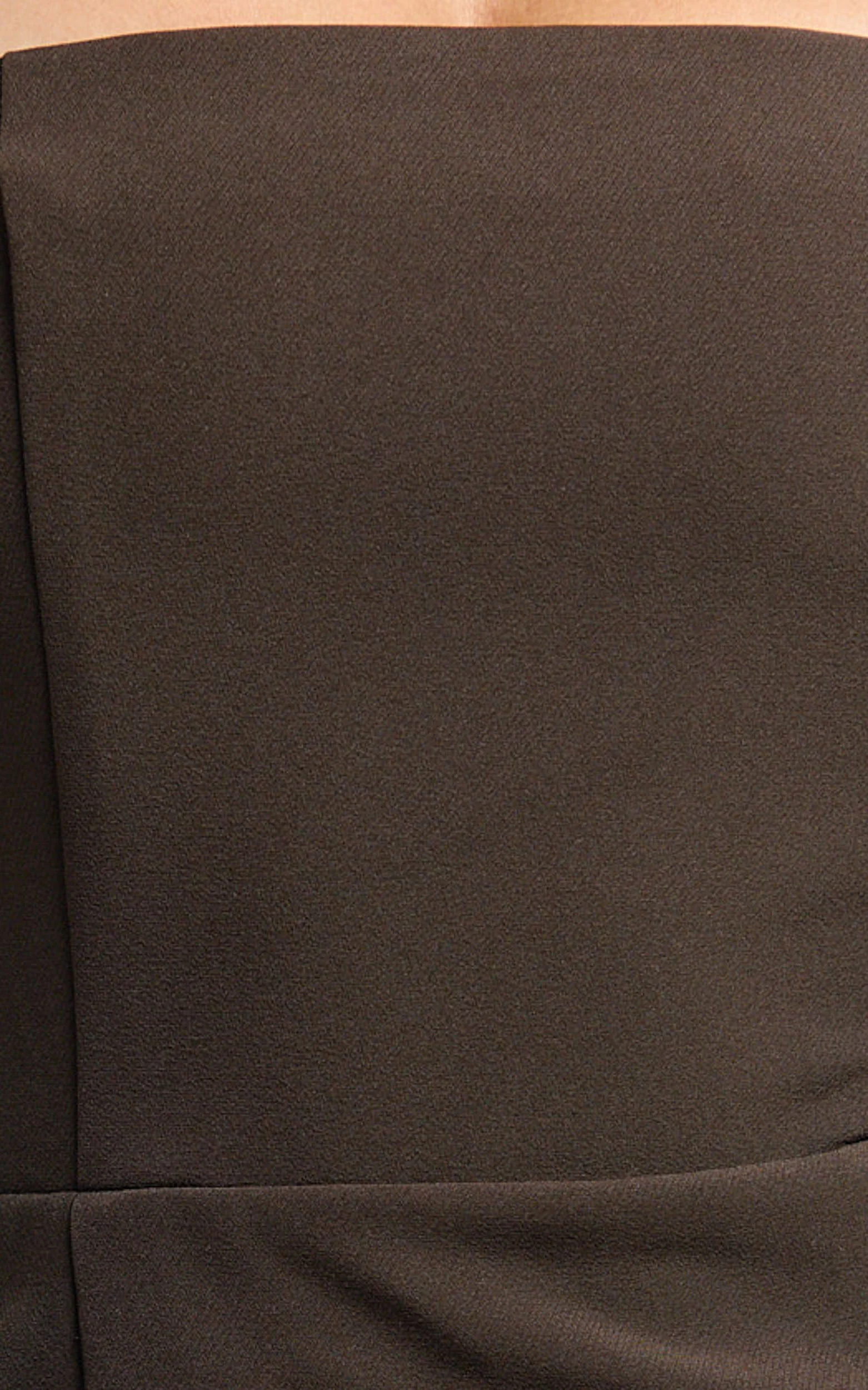 Selena Mini Dress - Strapless Fitted Dress in Dark Chocolate