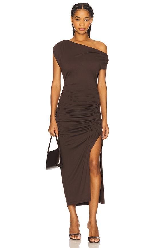 One Arm Midi Dress