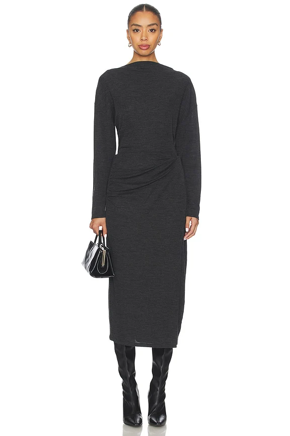 Draped Slash Neck Top