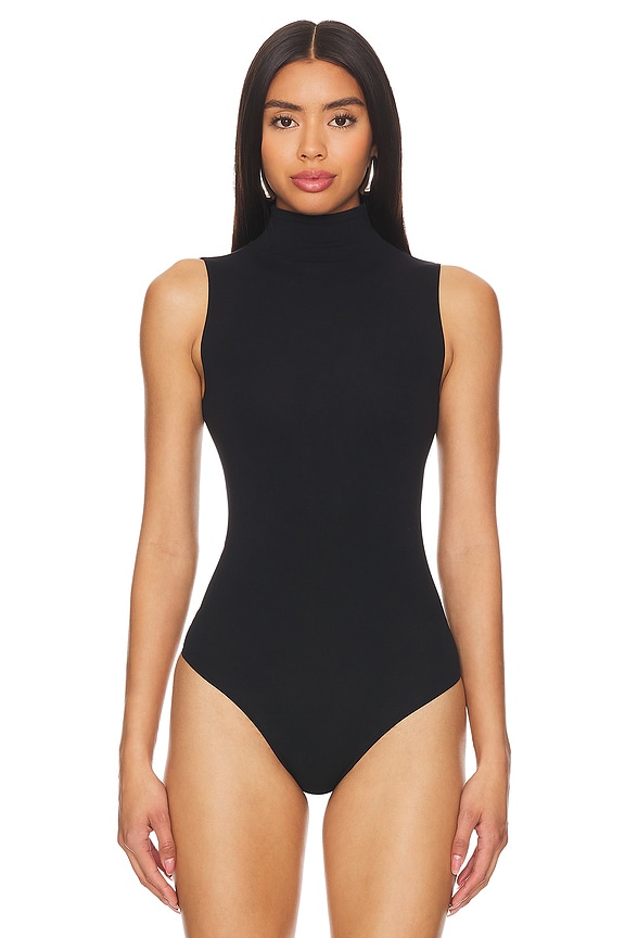 Ballet Seamless Mockneck Thong Bodysuit