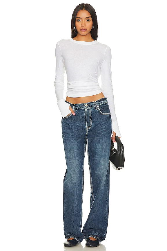 Cashmere Easy Cuffed Crew