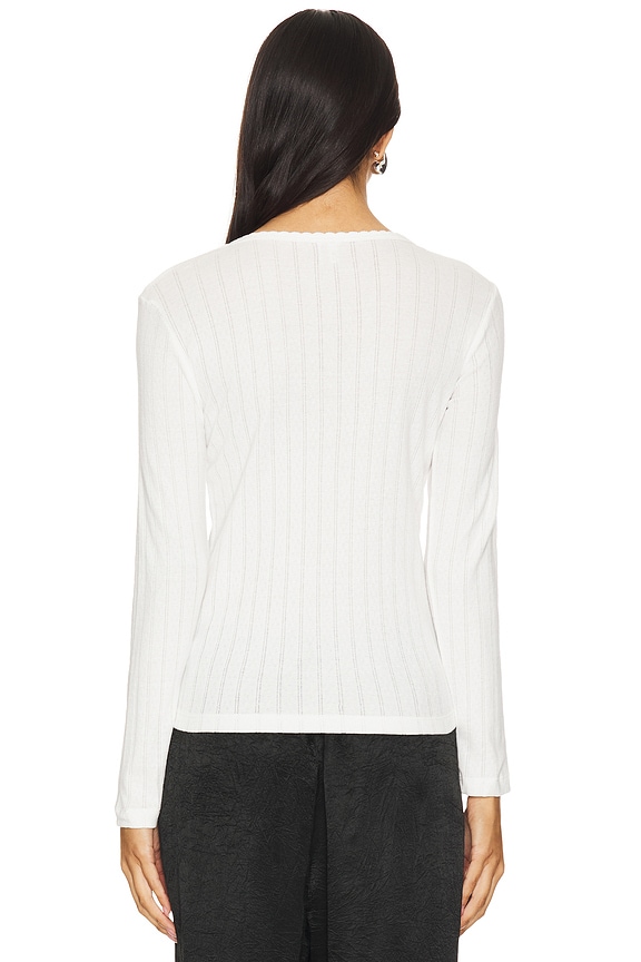 Pointelle Long Sleeve
