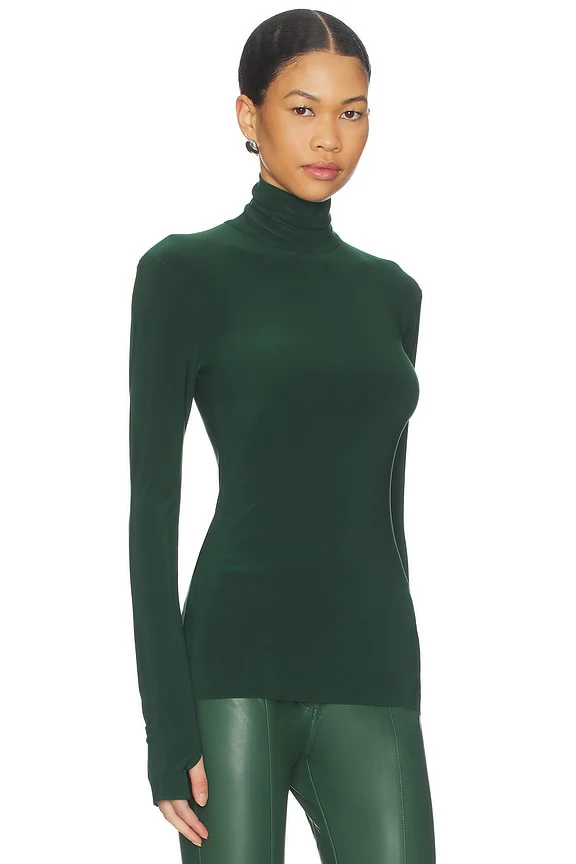 Slim Fit Long Sleeve Turtle Top