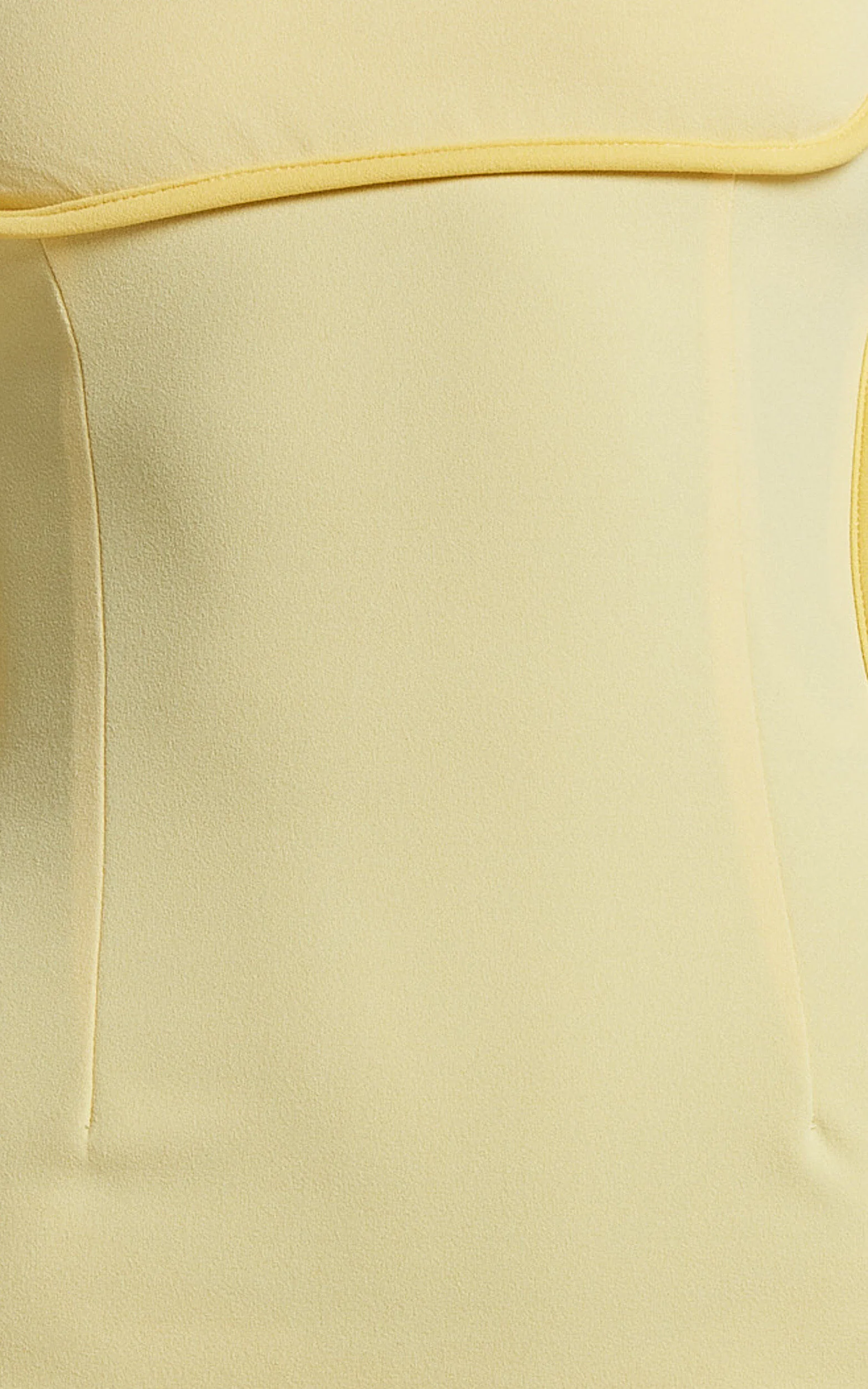 Abegaille Midi Dress - Bodycon Dress in Lemon