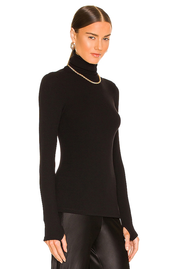 Sweater Knit Long Sleeve Turtleneck