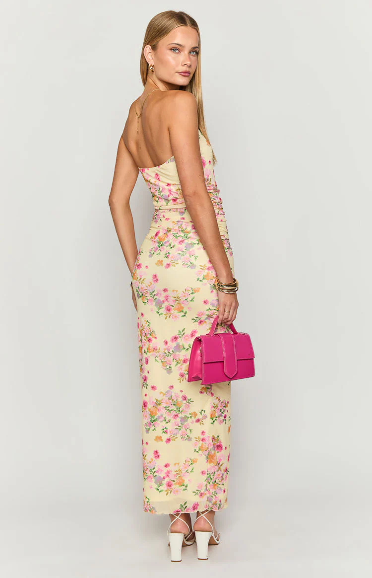 Imogen Yellow Bloom Maxi Dress