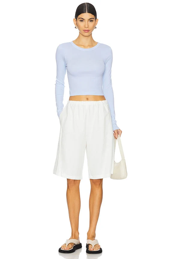 Supima Baby Long Sleeve Cropped Top