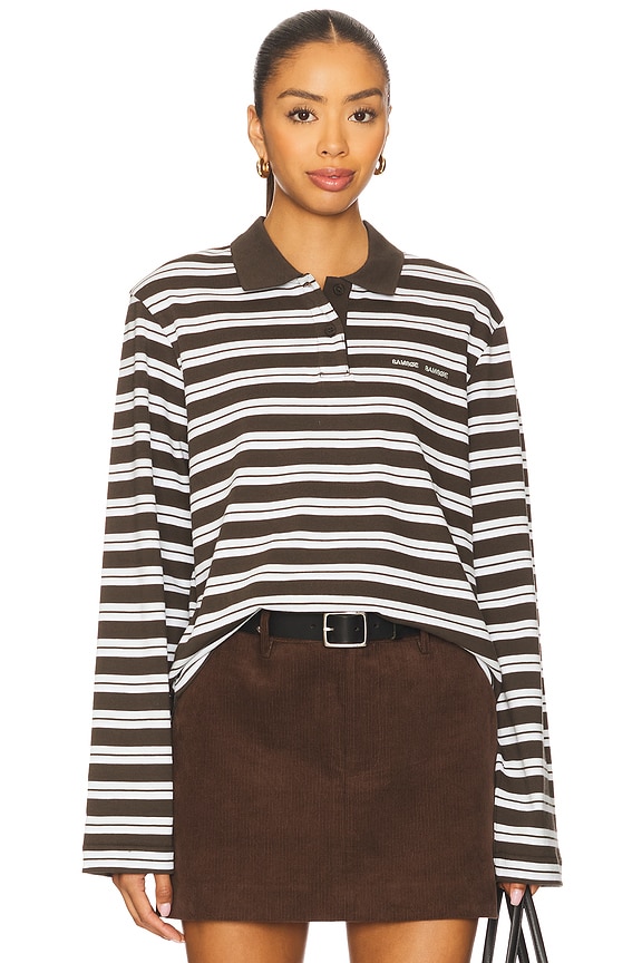 Sadover Longsleeve Polo Top