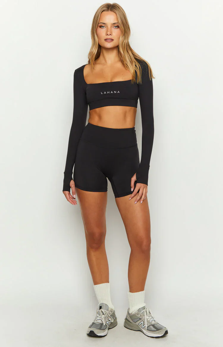Lahana Chi Chi Black Long Sleeve Top