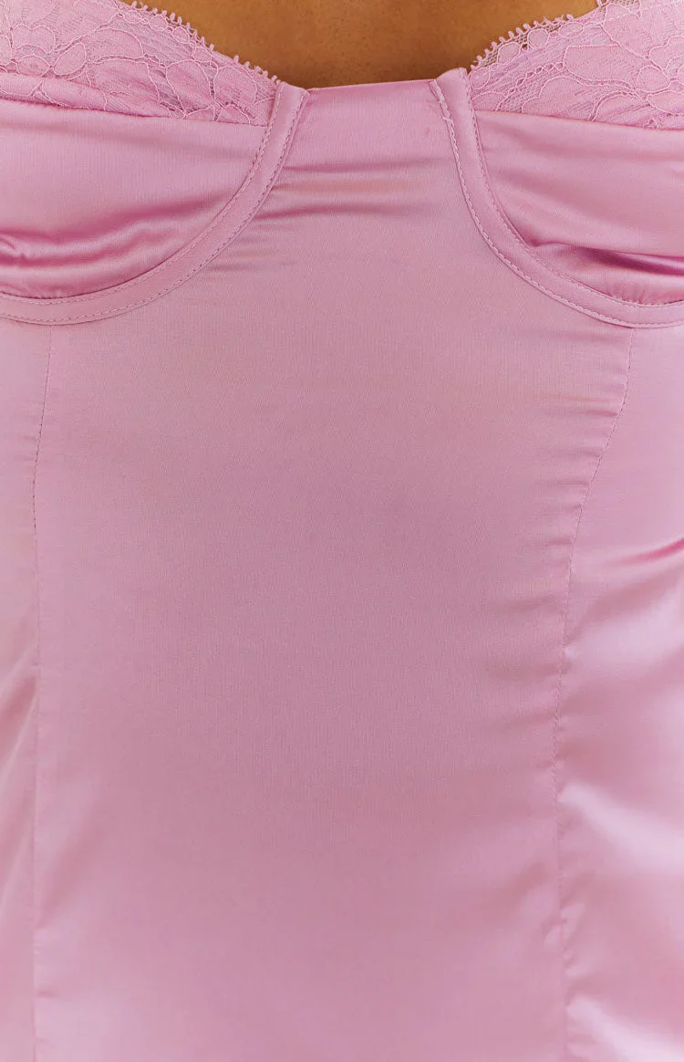 Trouble Pink Mini Dress