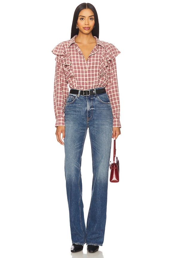 Dru Ruffle Front Blouse