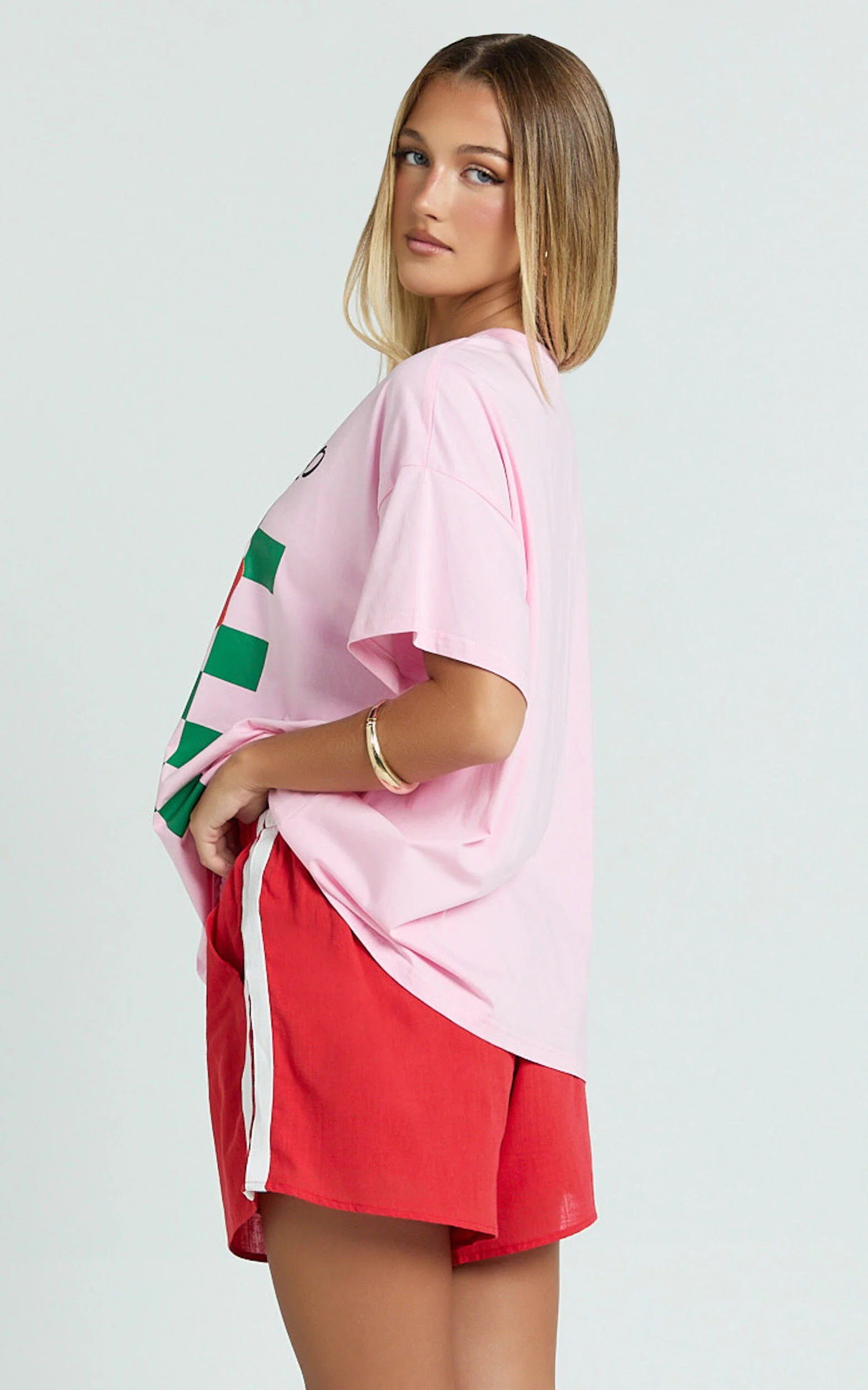 Liv Two Piece Set - Monte Carlo Lobster T-shirt Set in Pink