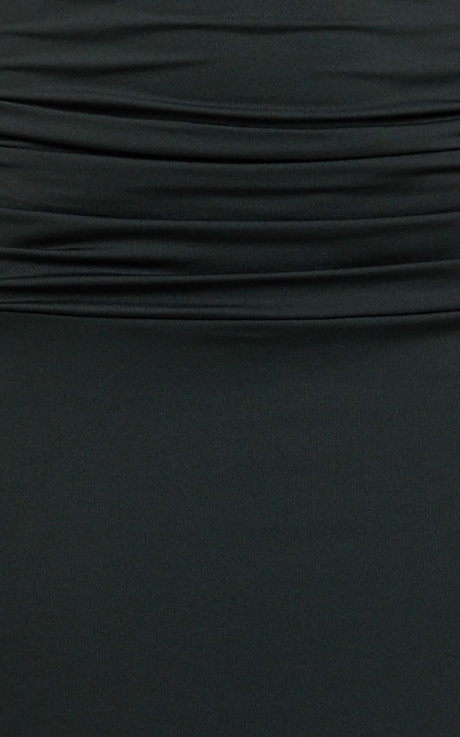 Lizzy Maxi Dress - Backless Ruched Bodycon Dress in Black