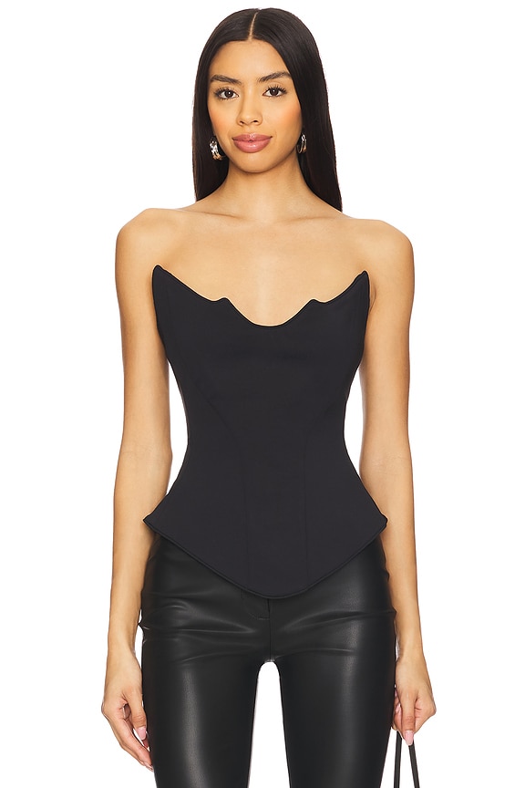April Zipper Corset Top