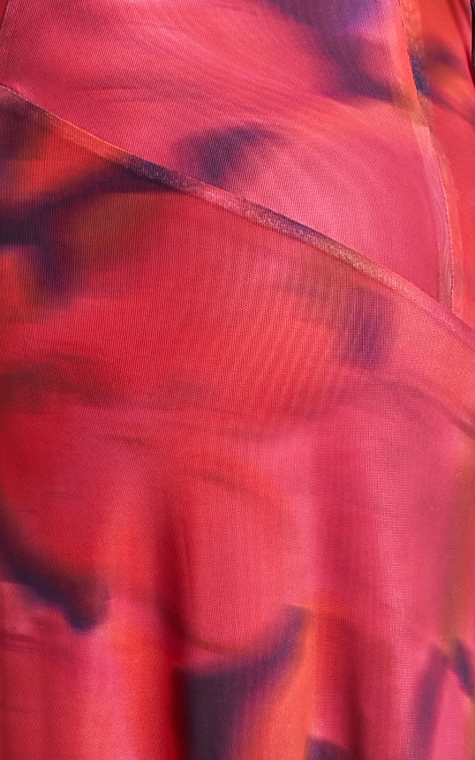 Lula Maxi Dress - Cowl Neck Thigh Split Dress in Adeana Print