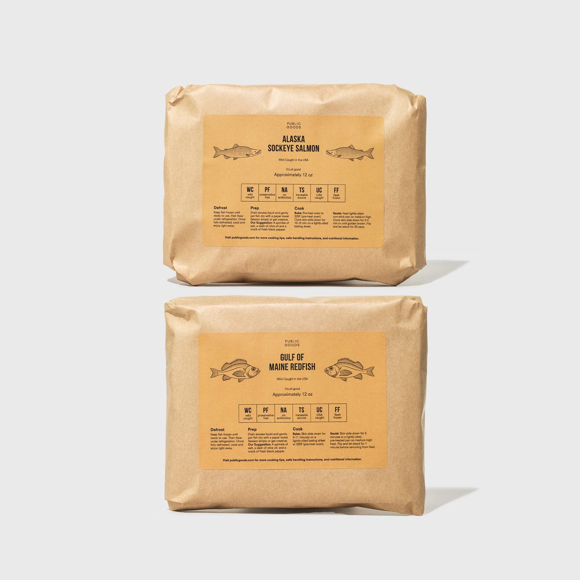 Redfish & Salmon Pack, 14 Servings