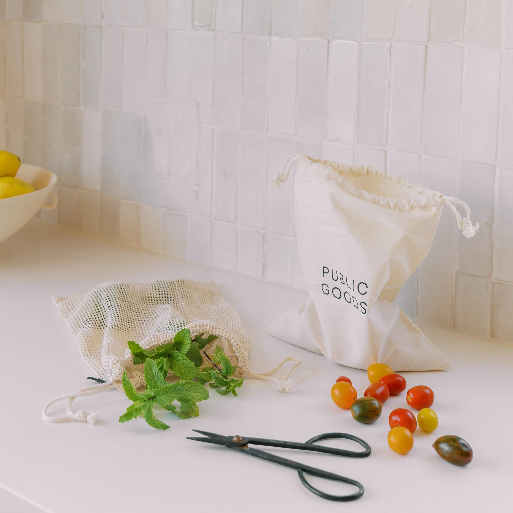 Organic Reusable Cotton Produce Bag