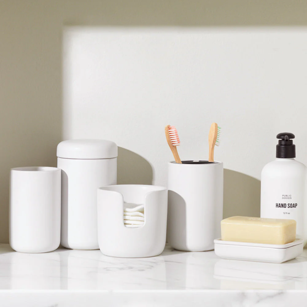 Stoneware Toothbrush Holder