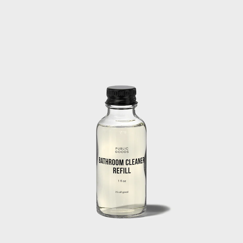 Bathroom Cleaner Refill in a Glass Bottle