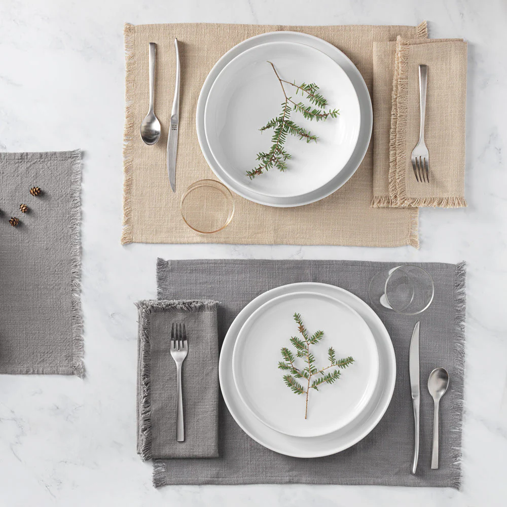 Organic Cotton Khaki Placemats (Set of 4)