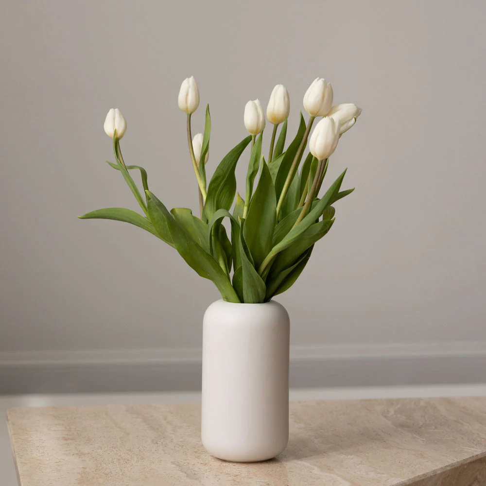 Tall Stoneware Vase