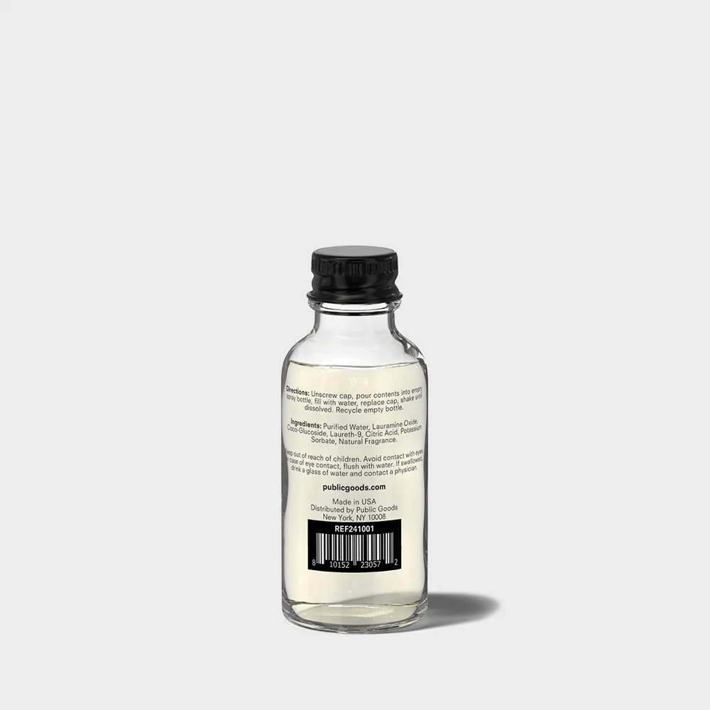 Bathroom Cleaner Refill in a Glass Bottle